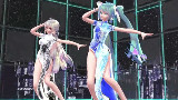 【MMD】靓丽旗袍弱音×MIKU - ドーナツホール